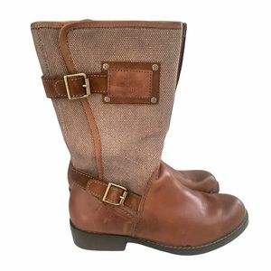 Harley Davidson 7.5 Brown tweed leather boots